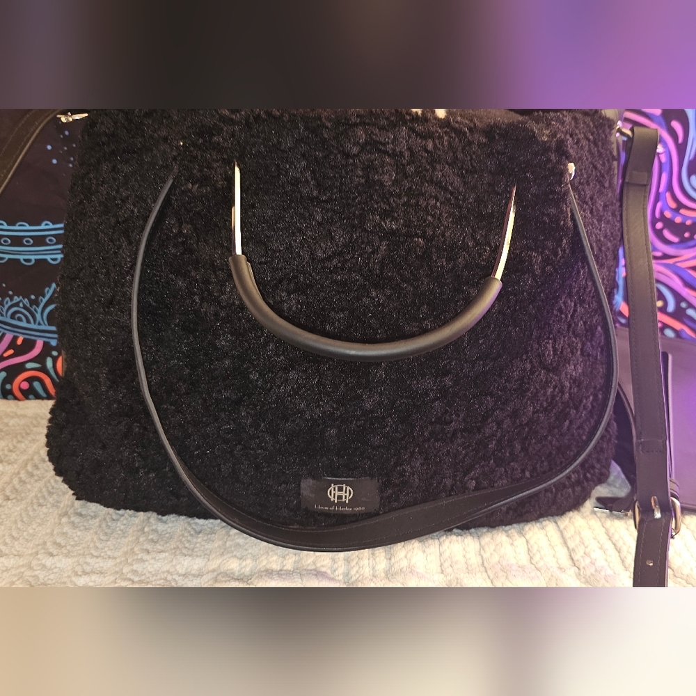 House of Harlow 1960 Sherpa Weekender Satchel Bag - Picture 11 of 16